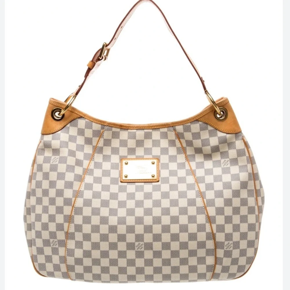 Louis Vuitton Vintage Damier Azur Canvas Hobo Galliera PM Shoulder Bag $1600